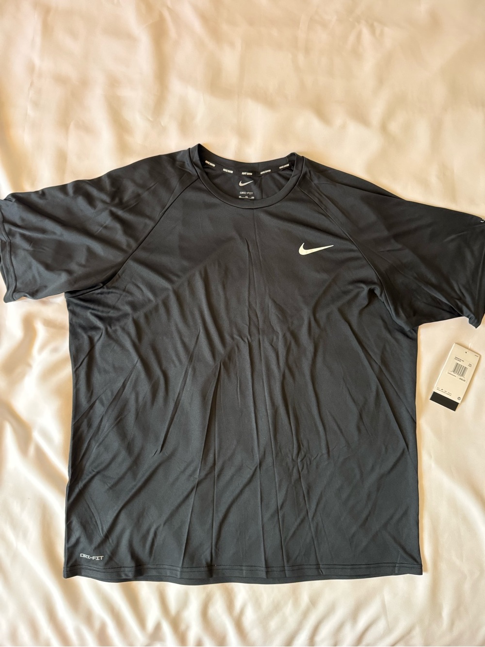 Nike Dri-FIT Swim Men's Black Crew Neck Short Sleeve UV T-Shirt 2XL